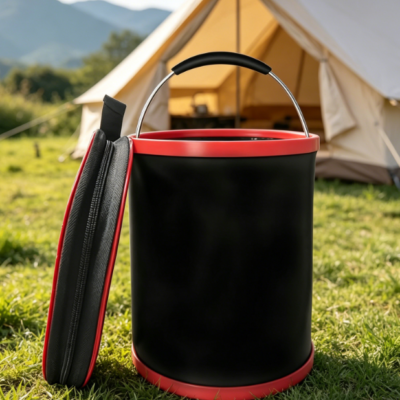 Collapsible Water Bucket With Handle—For Car Washing, Camping, And Outdoor Activities
