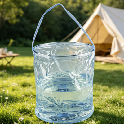 Portable Collapsible Bucket—For Camping, Laundry, And Rainwater Collection
