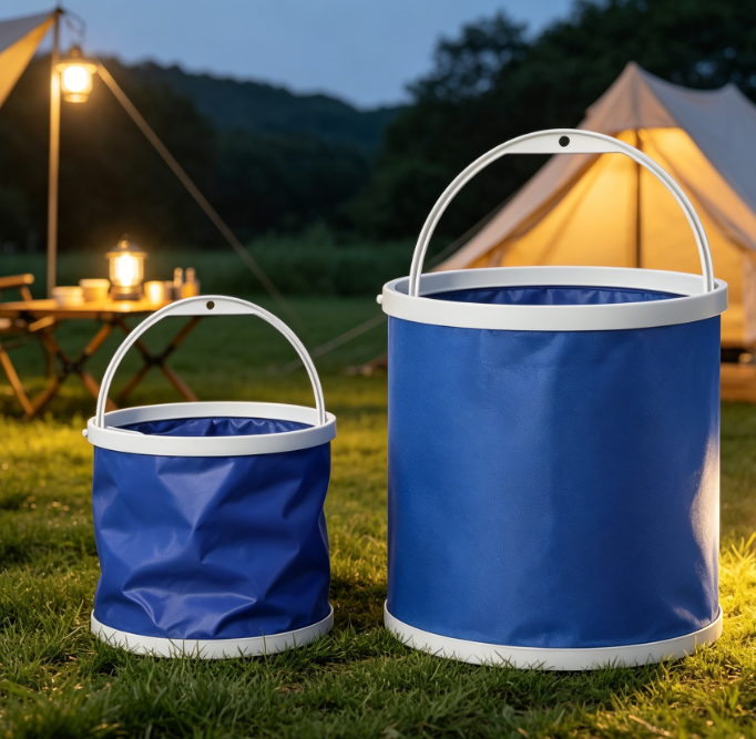 Collapsible Bucket For Camping And Fishing—For Car Washing, Boating, And Outdoor Storage