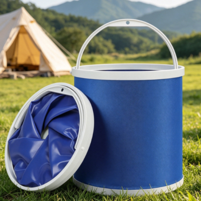 Collapsible Bucket For Camping And Fishing—For Car Washing, Boating, And Outdoor Storage