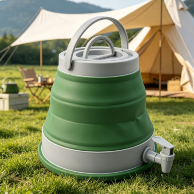 Portable Collapsible Water Bucket—For Camping, Hiking, Mountaineering, And Emergencies