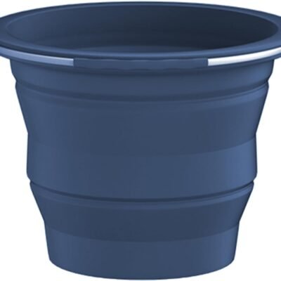 Collapsible Buckets, Silicone Bucket, Household Cleaning or Car Washing, Portable Folding Bucket for Fishing or Camping, 2.6 Gallons (10 Liters), Space-Saving Design, Round(Blue)
