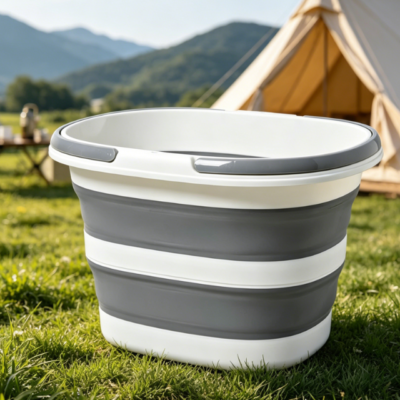Large-Capacity Collapsible Bucket—Versatile And Portable For Camping And Cleaning