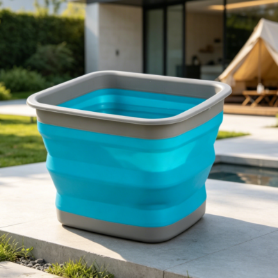 Collapsible Wash Basin—Multi-Purpose For Camping, Dishwashing, And Foot Soaking