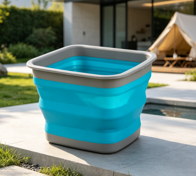 Collapsible Wash Basin—Multi-Purpose For Camping, Dishwashing, And Foot Soaking